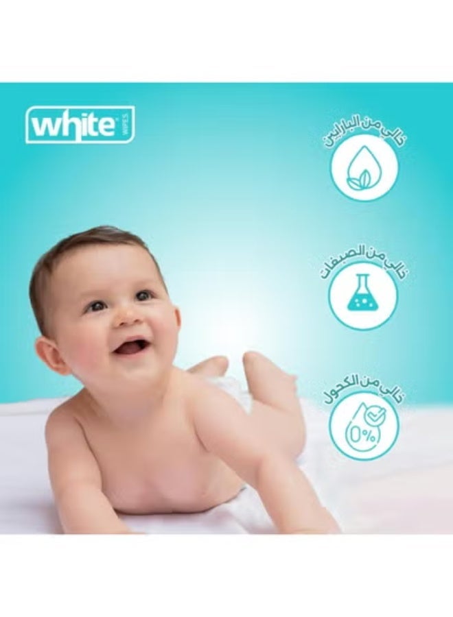 White baby wipes, 72 wipes - Image 4